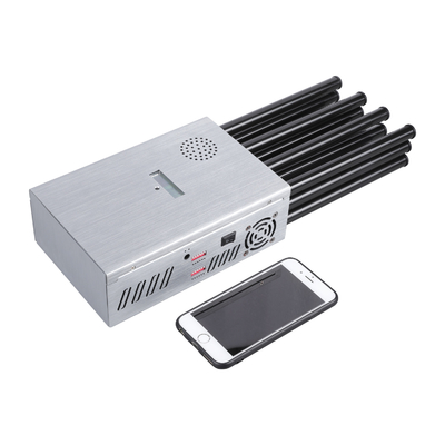 37W Portabe 12 Antennas  2G.3G.4G.5G Cell Phone Signal Jammer .LORA.GPS.5.2G.5.8G WIFI With High Gain 2.5dbi Antenna