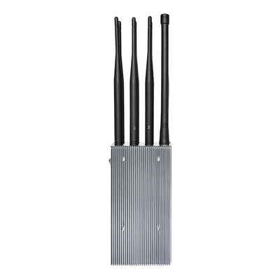 8 Antennas Portable Mobile Phone Signal Jammer with Bigger Hot Sink & Battery Blocks 2G 3G 4G 5G WIFI signals