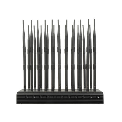 Multifunctional 22 Antennas Full-Band Wireless Signal Jammer With Remote Control. Blocks 5.2G, 5.8G, Wi-Fi 6E, Lora, etc. Signals, and Has a 70m Jamming Radius