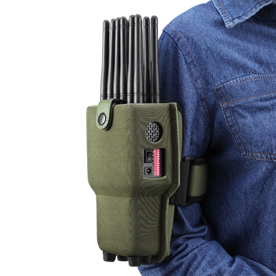 Plastic 12 Antennas Multifunctional Mobile Phone Signal Jammer Blocking All 2G.3G.4G.5G Mobile Phone Signals and GPSL1 WIFI Lojack Signals