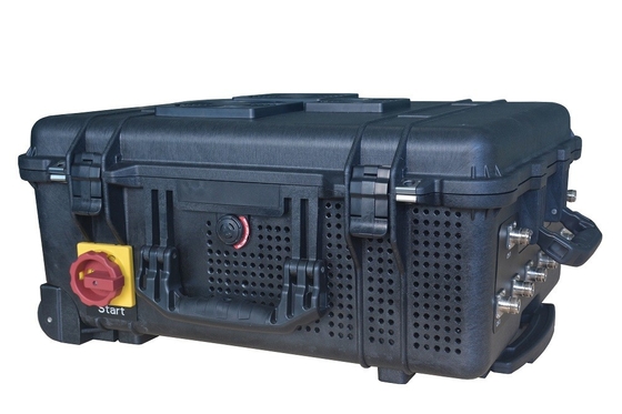 Portable 8 bands Mobile phone signals jammer with 240W high power and up to 500Meters shilding distance