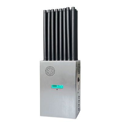 New design 24 antennans portable signal jammer blocking WIFI 6E and mobile phone 2G, 3G, 4G, 5G, GPS, WIFI,  UHF, VHF, RF,LOJACK signals With new longer 2.5dbi gain omni antennas