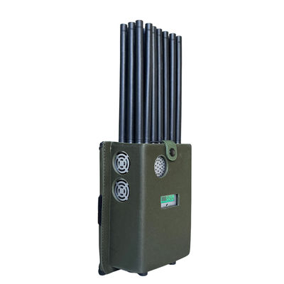 New design 21 antennans portable signal jammer blocking WIFI 6E and mobile phone 2G, 3G, 4G, 5G and GPS, WIFI,  UHF, VHF, RF,LOJACK signals with new longer 2.5dbi gain omni antennas