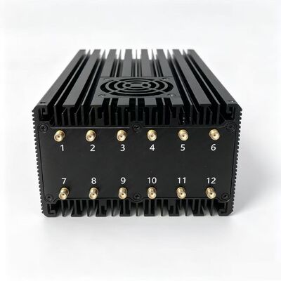 75W Portabe 12 Antennas 2G.3G.4G.5G Cell Phone Signal Jammer 2.4G 5.2G.5.8G WIFI Signals and GPSL1.L2.L3.L4.L5.  Lojack Signals（Supports charging while discharging）