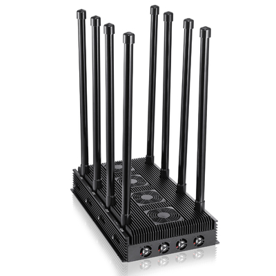 8 antennas  jammer with Intelligent cooling system,blocking 2G,3G,4G,5G signals,cover range up to 150m