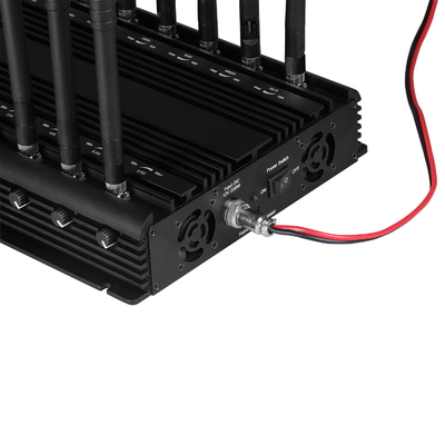 Multifunctional 20 antennas jammer shielding all 2G 3G 4G 5G WIFI GPS RF LOJACK VHF UHF signals with Remote Control