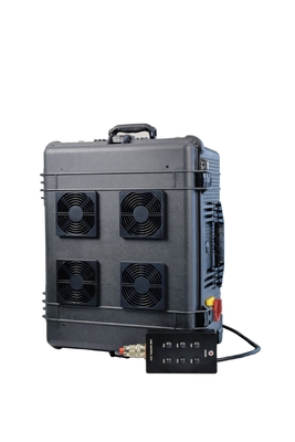 Portable 6 bands Mobile phone signals jammer with up to 500Meters shielding distance and 600W high power
