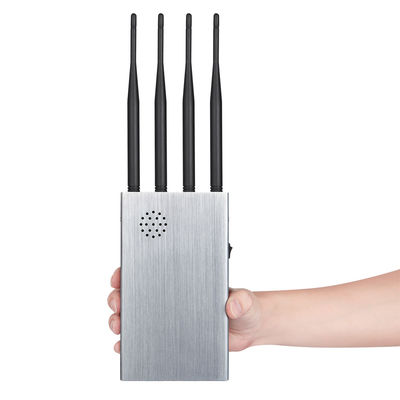Portable 8 antennas mobile phone signal jammer blocks 2G 3G 4G 5G WIFI signals with bigger hot sink & battery