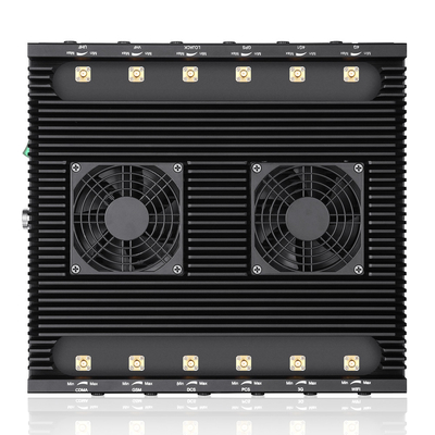 Powerful 12 bands jammer blocks 2G,3G,4G,5G,WIFI,GPSL1 signals with an output power of 100W ,shielding range up to 100m