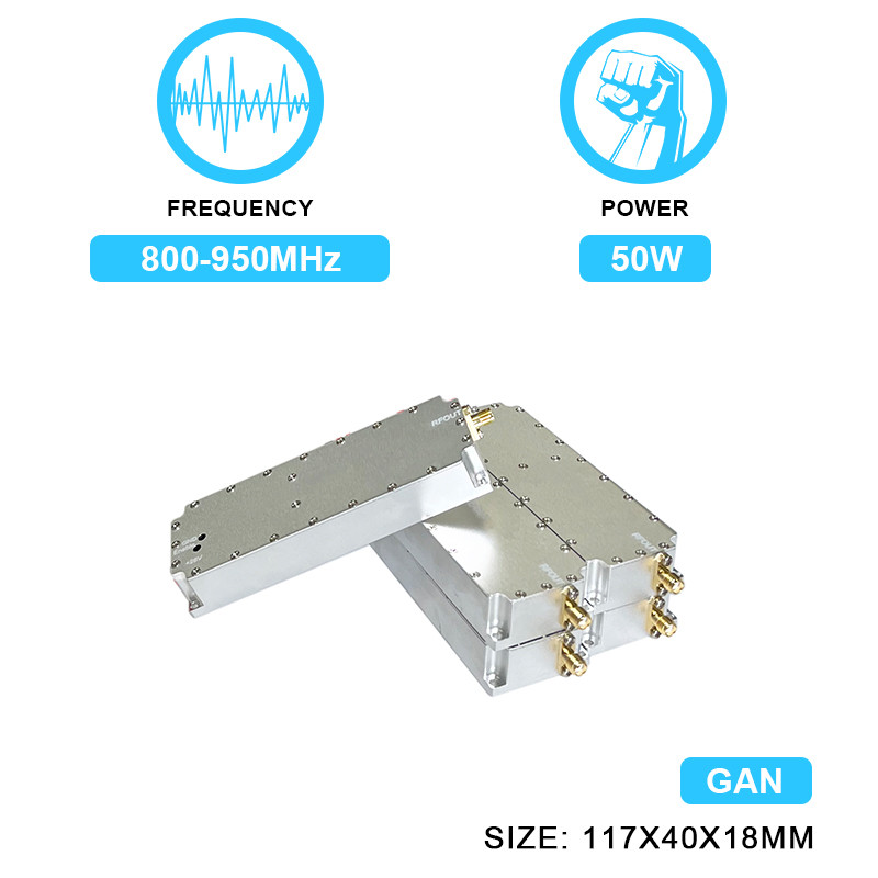 50W 800-950MHz Fpv Uav C-Uas Jamming System Anti-Drone Module with RF ...