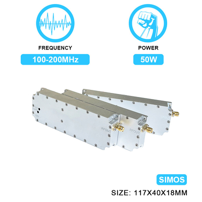 50W Customisable Ulf RF Power Amplifier Module 100-200MHz Module Drone Counter Anti-Drone Jamming with Simos