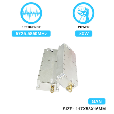 Anti Drone Module 30W 5.8g Drone Jamming Uav Signal Jammer Module With  GAN And Isolation Protector