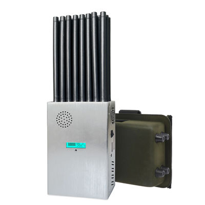 Nuevo diseño de 24 antenas interferidor de señal portátil que bloquea las señales WIFI 6E y el teléfono móvil 2G, 3G, 4G, 5G, GPS, WIFI, UHF, VHF, RF, LOJACK Con nuevas antenas omni de ganancia de 2,5 dB más largas
