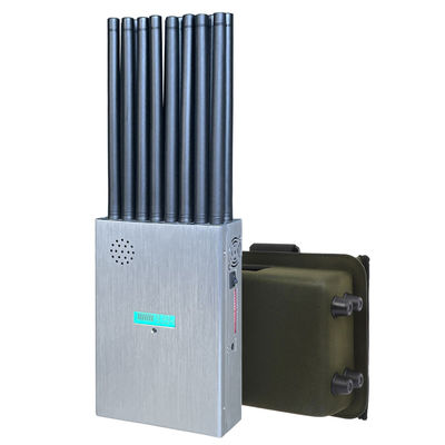 Bloqueador de señal portátil de 16 antenas que bloquea señales de teléfonos móviles 2G, 3G, 4G, 5G y señales GPSL1, GPSL2-L5, 2.4GWIFI, 5.2GWIFI, 5.8GWIFI, Lojack