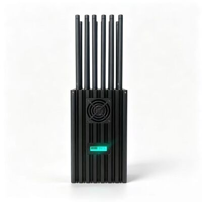 75W Portátil 12 Antenas 2G.3G.4G.5G Bloqueador de Señal de Teléfono Celular 2.4G 5.2G.5.8G Señales WIFI y GPSL1.L2.L3.L4.L5. Señales Lojack (Soporta carga mientras descarga)