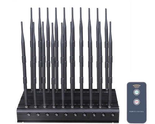 Bloqueador multifuncional de 20 antenas que protege contra todas las señales 2G 3G 4G 5G WIFI GPS RF LOJACK VHF UHF con control remoto